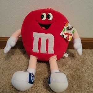 Vintage 1987 CalToy RED M&M's Fun Friend Plush Toy #8509 ~ New